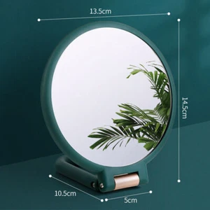 Held Mirror Mirror Foldable Double Side Makeup Mirror With Magnifying 1X 15X - Picture 1 of 15