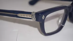 CHROME HEARTS NEW Eyeglasses PEN 15 Purple Silver 53 20 149 - Picture 1 of 9