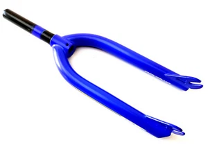 NOS GT Cr-Mo Freestyle BMX Fork 1 1/8" Blue 20" Midschool NEW NOS - Picture 1 of 9