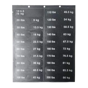 Weight Stack Labels Weight Sticker Labels Fitness Equipment Weight Sticker - Picture 1 of 8