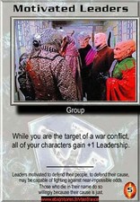 Babylon 5 CCG-motivated leaders/deluxe