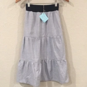 Skirt Girl 8 M 100% Cotton Maxi Blue Ruffle Tiered Bohemian Mom and Pop's Kids - Picture 1 of 9