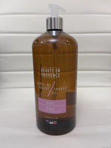 Beaute en Provence ROSE shower oil coconut argan oils liquid soap wash  1L - Picture 1 of 1