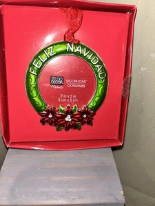 Marco de adorno de Navidad Studio Decor Feliz Navidad ~ Nuevo - Imagen 1 de 6