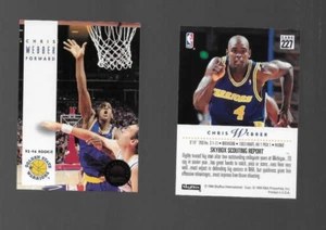 Tarjeta de baloncesto Skybox 1993 94 #227 Chris Webber Warriors como nueva novato - Imagen 1 de 2