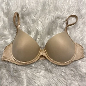 Cabernet 38B Bra Beige Push Up Underwire Back Closure 10870 FLAW - Picture 1 of 7