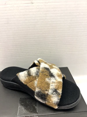 Zapatilla Vionic Relax II Slide Marrón/Bronceado/Negro Multi Fieltro Mujer Talla 5 NUEVA en Caja Foto 1 de 4