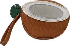 Bath & Body Works Kokosnuss Palmblatt Kosmetiktasche Webmuster Reißverschlussetui - Bild 1 von 6