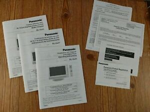OWNERS MANUAL FOR Panasonic TC-15LV1 LCD TV French English Spanish Versions NEW