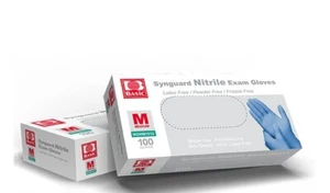 Synguard Nitrile Exam Gloves Size L, 100pcs/box, 10boxes/ctn - Picture 1 of 3