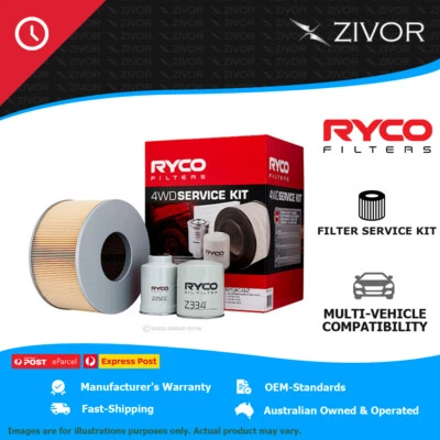 RYCO 4WD Filter Service Kit For TOYOTA LANDCRUISER HDJ100R 4.2L 1HD-FTE RSK42 - image 1 of 4
