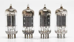 4 Tung Sol? RCA? 12AX7 Vacuum Tubes / Long Grey Plates - D Getter / KT1 - Picture 1 of 2