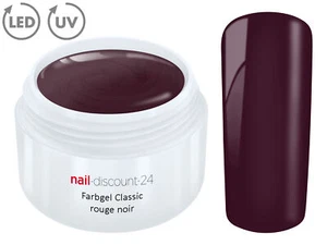 Color UV Gel LED FARBGEL ROUGE NOIR French Modellage Nail Art Design Nagel Lila - Bild 1 von 3