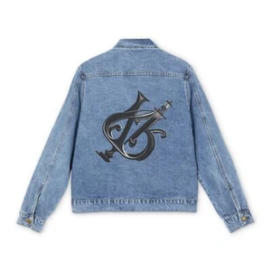 Herren Denimjacke_Stahl Logo Straßenlampe (nur hinten) - Bild 1 von 5