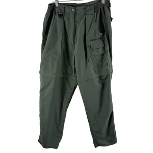 Pantalones Bimini Bay Verde Ejército Convertibles Ligeros Nailon Senderismo Aire Libre Talla 10 - Imagen 1 de 11