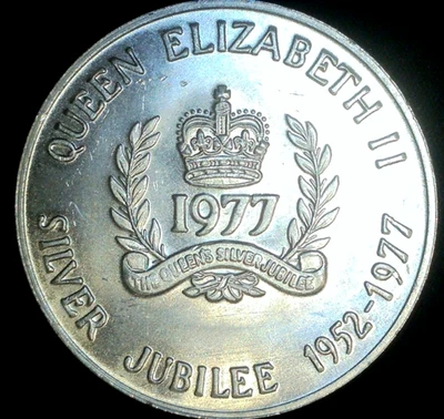 1977 - QUEEN ELIZABETH II -  SILVER JUBILEE COMMEMORATIVE MEDAL - LOT#0360 - Image 1 of 3