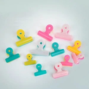 3pcs Plastic Office Hinge Clips Paper Document Binder Clips Creative Double - Picture 1 of 11