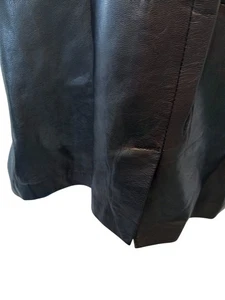 Reiss Skirt Leather Pencil Black Knee Length UK 12 - Picture 1 of 7
