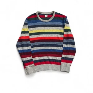 Gap Multicoler Stripe Crewneck Acrylic Wool Sweater Men’s Size XL  - Picture 1 of 3
