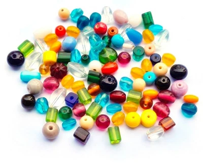 Glasperlen Lampwork Porzellan Kristall Perlen zum auffädeln 500g Perlenset Mix16 - Bild 1 von 4