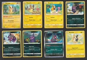 Morpeko Pokemon Card Collection Set of 8 English Cards Sun & Moon SV with Holo - Picture 1 of 1