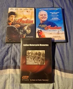 3 DVD Lot Indian Motorcycle Memories WHBH Documentary + 2 Movies Worlds Fastest - Bild 1 von 12