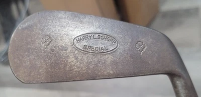 Antique Vtg Harry L Schopp South Grove Indianapolis Hickory Wood Shaft Golf Club — 第 1/4 张图片