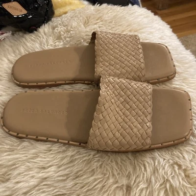 Freda Salvador Women's Leather tan Slides Size 10 - Image 1 of 4