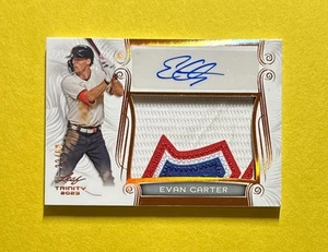 Hoja Trinity Evan Carter 2023 parche automático/99 #PA-EC2 RANGERS - Imagen 1 de 2