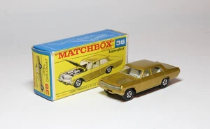 Matchbox Lesney Superfast MB 36 Opel Diplomat - RARE 'F' BOX - Silver Grille - Picture 1 of 3