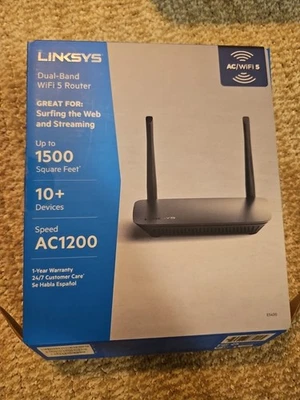 Linksys E5400 4 Port Wi-Fi Router - Black - Image 1 of 4