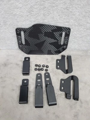 Pistola de calor Bullseye Funda OWB Open Carry para diestros Moldeada Mediana - Geo Carbono Foto 1 de 4