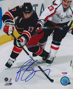 Brandon Dubinsky SIGNED 8x10 Photo New York Rangers PSA/DNA AUTOGRAPHED - Picture 1 of 1