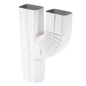 Downspout Gutter Y Shape Connector 2x3 Square Downspout Y Diverter ,Right - Photo 1/5