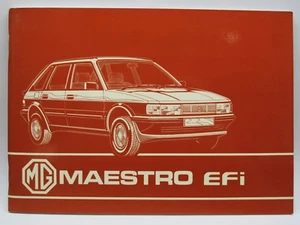 MG MAESTRO EFI OWNERS HANDBOOK MANUAL 1984 AKM 5580 GENUINE - Picture 1 of 4
