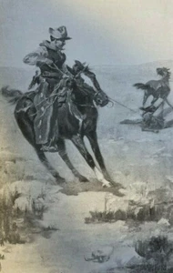 Ilustración de vaquero indio Jay Marchand 1903 cuerda - Imagen 1 de 2