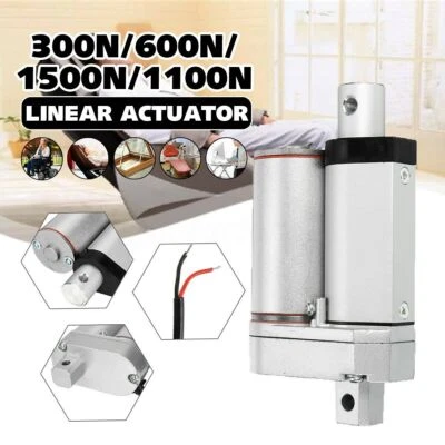 Micro Linear Actuator 12V DC Electric Motor Auto Car 300N/600N/1500N/1100N AA - Image 1 of 4