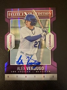 2014 Donruss Elite eXtra Edition 42 Prospect Stat DC RC AUTO - ALEX VERDUGO #/75 - Foto 1 di 7
