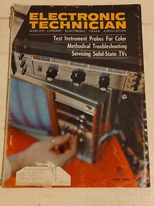 Vintage elektronische Techniker Testinstrument Sonden für Farbmagazin Juni 1966