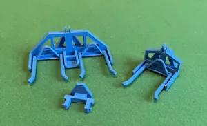 1/32 Model Blue Single & Double Round Bale Lifters for Britains & Siku Farm Toy - Picture 1 of 6