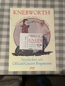 Genesis 1978 Knebworth Programme And Ticket - Imagen 1 de 4