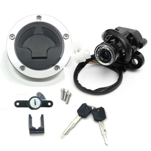 For Kawasaki ER-6N ER-6F 2012-2016 Ignition Switch Fuel Gas Cap Seat Lock Key - Picture 1 of 11
