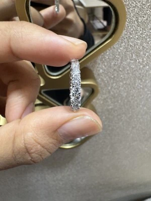 2.00ct D/VVS Lab Grown Round Diamond U Prong Set Full Eternity Ring, White Gold - Image 1 of 4