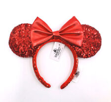 Disney Parks 2020 Minnie Ears Redd Pirate Red Sequin Bow Headband