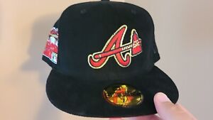 Exclusive Atlanta Braves Corduroy 7 1/2 Fitted Hat Topperz