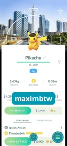 Non Shiny Pikachu Safari Background Incheon ✨Pokemon GO✨ - Picture 1 of 1
