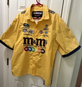 JH Design NASCAR Kyle Busch M&M's 75 Year Men's Collectible Shirt Size XL - Picture 1 of 6