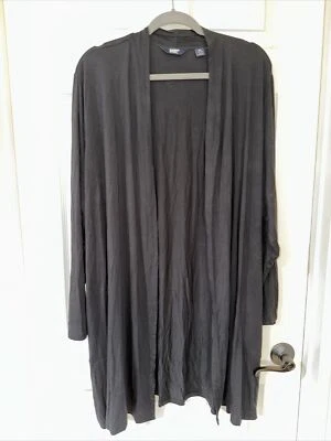 Lands' End Women's 3X Long Sleeve Open Front Cardigan Black NEW - Image 1 of 4