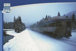 Postcard The Canadian Silver & Blue Class in Winter - Western Rockies MINT - Picture 1 of 1