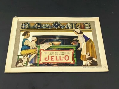 Folleto publicitario de gelatina vintage de 1924 Maxfield Parrish gelatina libro de recetas cocinero Foto 1 de 4